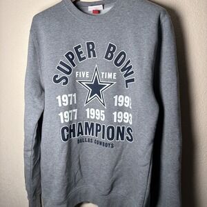 Mitchell & Ness NFL Dallas Cowboys Authentic Throwback Sweater Mens Large Print